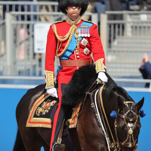 Le prince William, prince de Galles, pendant la revue du colonel, pour Trooping the Colour, à Horse Guards Parade à Londres, avant la parade d'anniversaire du roi le 17 juin. Samedi 10 juin 2023. Photo by Stephen Lock / i-Images/ABACAPRESS.COM