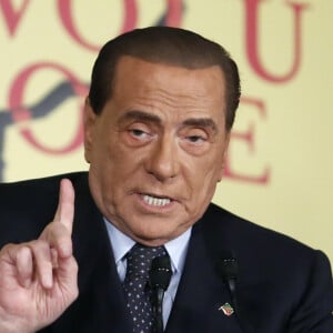 Silvio Berlusconi, président du parti Forza Italia, lors de la présentation du livre "Revolution" de Bruno Vespa, à Rome, Italie, le 12 décembre 2018. 