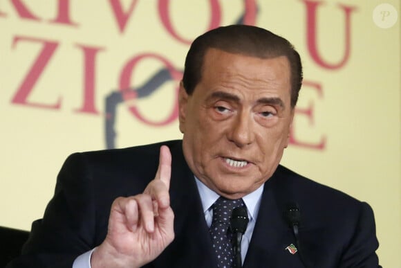 Silvio Berlusconi, président du parti Forza Italia, lors de la présentation du livre "Revolution" de Bruno Vespa, à Rome, Italie, le 12 décembre 2018. 