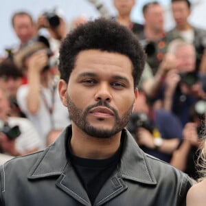 Abel "The Weeknd' Tesfaye, Lily Rose-Depp au photocall de "The Idol" lors du 76ème Festival International du Film de Cannes, le 23 mai 2023. © Jacovides / Moreau / Bestimage