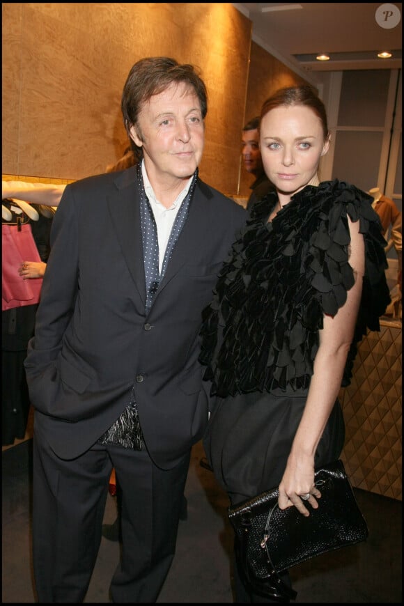 Stella McCartney et son père Paul - Soirée à la boutique Stelle McCartney, Paris.