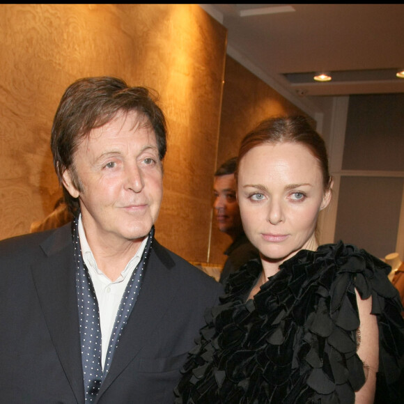 Stella McCartney et son père Paul - Soirée à la boutique Stelle McCartney, Paris.