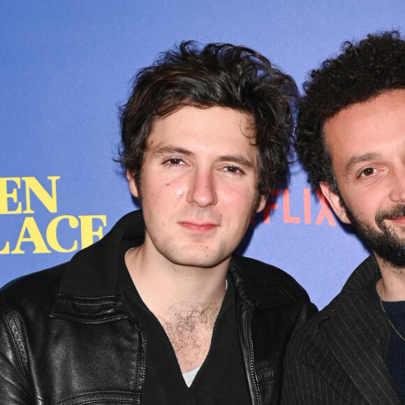 Vincent Lacoste et William Lebghil - Avant-première du film "En place" au cinéma Max Linder Panorama à Paris le 9 janvier 2023. © Coadic Guirec/Bestimage