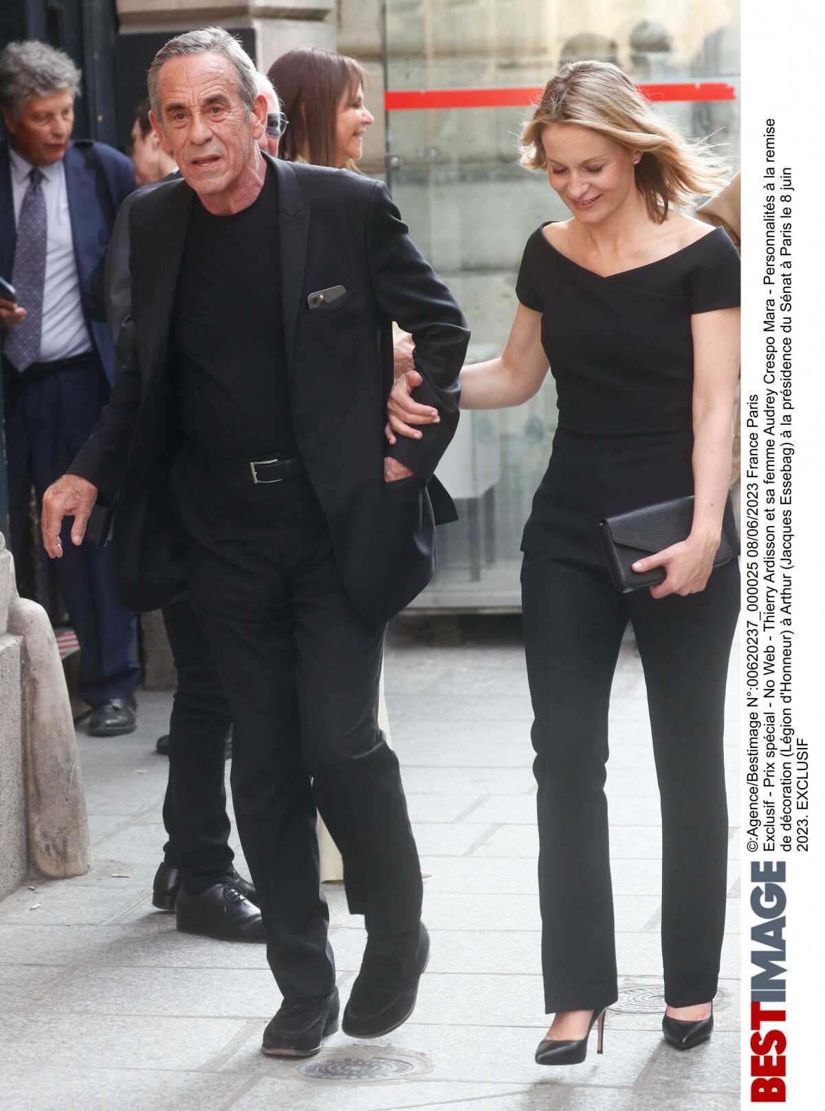 Photo : Exclusif - Thierry Ardisson et sa femme Audrey Crespo-Mara 