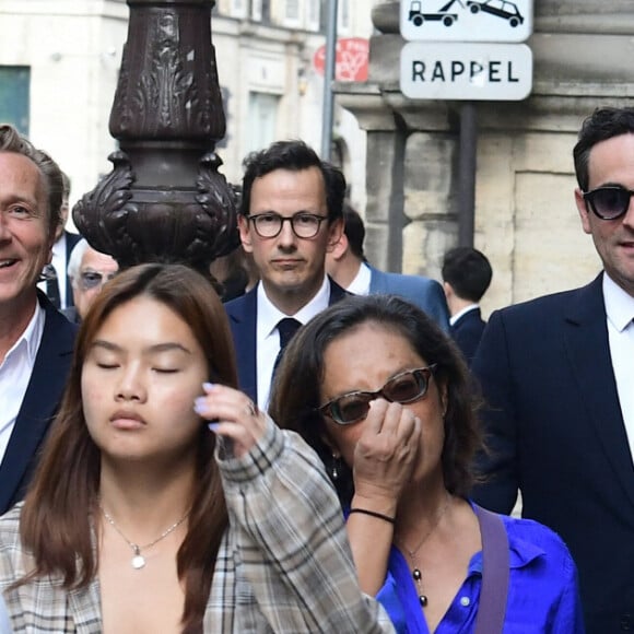 Exclusif - Camille Combal - Personnalités à la remise de décoration (Légion d'Honneur) à Arthur (Jacques Essebag) à la présidence du Sénat à Paris le 8 juin 2023.