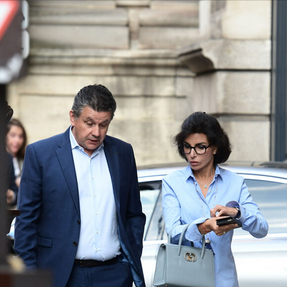Exclusif - Rachida Dati - Personnalités à la remise de décoration (Légion d'Honneur) à Arthur (Jacques Essebag) à la présidence du Sénat à Paris le 8 juin 2023.