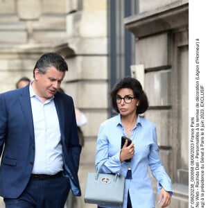 Exclusif - Rachida Dati - Personnalités à la remise de décoration (Légion d'Honneur) à Arthur (Jacques Essebag) à la présidence du Sénat à Paris le 8 juin 2023.