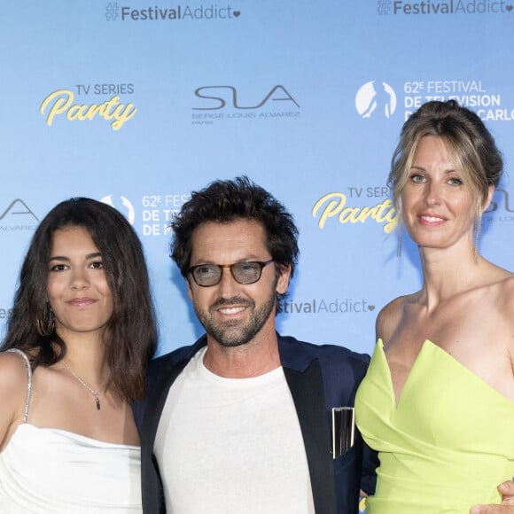 Stéphanie Seguin, sa fille et Frédéric Diefenthal lors du 62ème Festival de la Télévision de Monte-Carlo, le 17 juin 2023. Photo by David Niviere/ABACAPRESS.COM