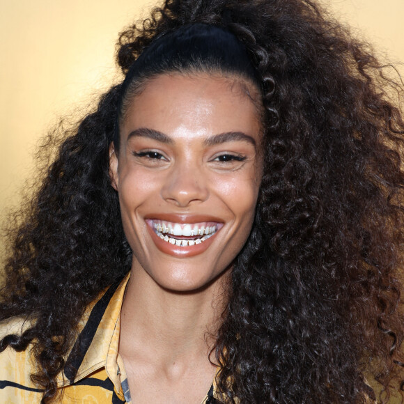 Tina Kunakey - Front Row du défilé de mode masculine prêt à porter printemps/été 2024 de la maison Louis Vuitton à Paris le 20 juin 2023.