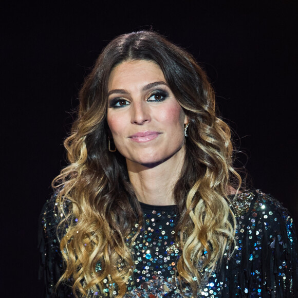 Exclusif - Laury Thilleman - Enregistrement de l'émission "La fête de la Chanson française" à Paris, diffusée le 29 novembre sur France 2. Le 7 novembre 2022 © Cyril Moreau-Veeren / Bestimage