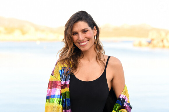 Laury Thilleman - Front row et people lors du défilé Etam Croisière 2022 au Domaine de Murtoli, Corse le 12 mai 2022. © Rachid Bellak / Bestimage  Celebs at Etam Cruise 2022 Collection at Domaine de Murtoli on May 12, 2022 in Corsica,France