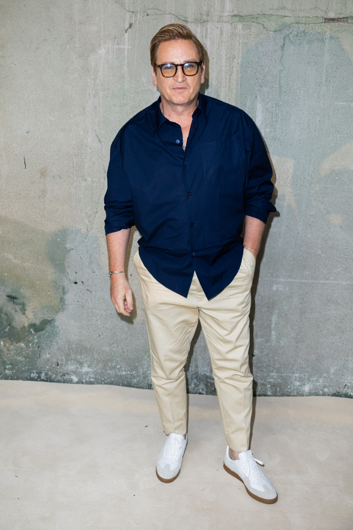 Photo Benoît Magimel Photocall du défilé de mode Hommes printemps