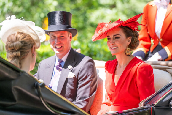 Kate Middleton et le prince William lors de la quatrième journée du Royal Ascot dans le Berkshire, le 23 juin 2023.