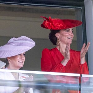 Sophie Rhys-Jones, duchesse d'Edimbourg, Catherine (Kate) Middleton, princesse de Galles - La famille royale britannique au meeting hippique Royal Ascot à Ascot, le 23 juin 2023. 