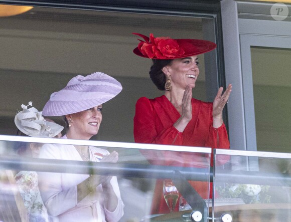 Sophie Rhys-Jones, duchesse d'Edimbourg, Catherine (Kate) Middleton, princesse de Galles - La famille royale britannique au meeting hippique Royal Ascot à Ascot, le 23 juin 2023. 