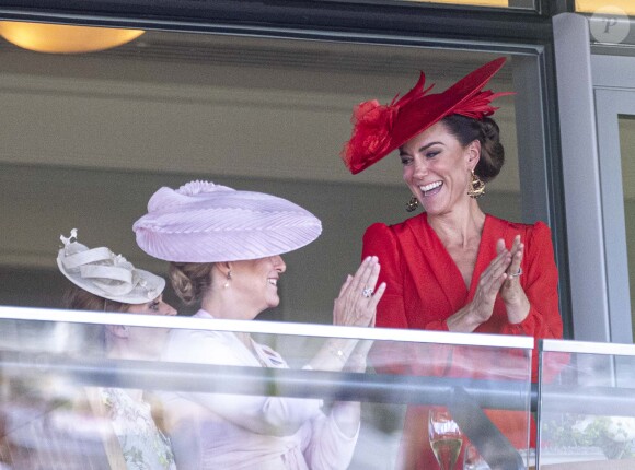 Sophie Rhys-Jones, duchesse d'Edimbourg, Catherine (Kate) Middleton, princesse de Galles - La famille royale britannique au meeting hippique Royal Ascot à Ascot, le 23 juin 2023. 