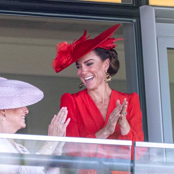 Sophie Rhys-Jones, duchesse d'Edimbourg, Catherine (Kate) Middleton, princesse de Galles - La famille royale britannique au meeting hippique Royal Ascot à Ascot, le 23 juin 2023. 