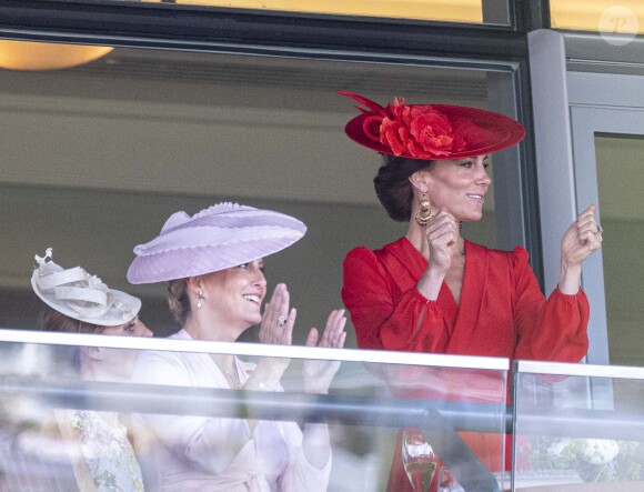 Sophie Rhys-Jones, duchesse d'Edimbourg, Catherine (Kate) Middleton, princesse de Galles - La famille royale britannique au meeting hippique Royal Ascot à Ascot, le 23 juin 2023. 