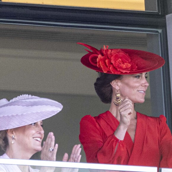 Sophie Rhys-Jones, duchesse d'Edimbourg, Catherine (Kate) Middleton, princesse de Galles - La famille royale britannique au meeting hippique Royal Ascot à Ascot, le 23 juin 2023. 