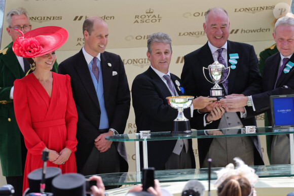 Le prince William, prince de Galles, et Catherine (Kate) Middleton, princesse de Galles - La famille royale britannique au meeting hippique Royal Ascot à Ascot, le 23 juin 2023. 