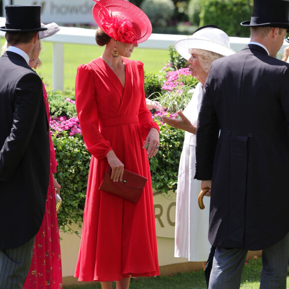 Le prince William, prince de Galles, et Catherine (Kate) Middleton, princesse de Galles - La famille royale britannique au meeting hippique Royal Ascot à Ascot, le 23 juin 2023. 