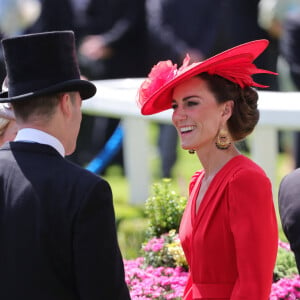 Le prince William, prince de Galles, et Catherine (Kate) Middleton, princesse de Galles - La famille royale britannique au meeting hippique Royal Ascot à Ascot, le 23 juin 2023. 