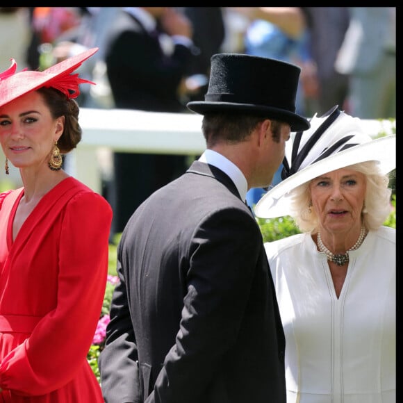 Le prince William, prince de Galles, et Catherine (Kate) Middleton, princesse de Galles - La famille royale britannique au meeting hippique Royal Ascot à Ascot, le 23 juin 2023. 