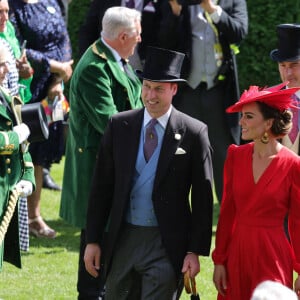 Le prince William, prince de Galles, et Catherine (Kate) Middleton, princesse de Galles - La famille royale britannique au meeting hippique Royal Ascot à Ascot, le 23 juin 2023. 