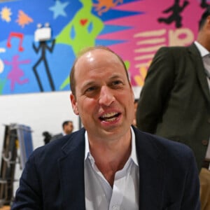 Le prince William, prince de Galles lors d'une visite à l'école primaire Maindee à Newport, Royaume Uni, le 26 juin 2023.