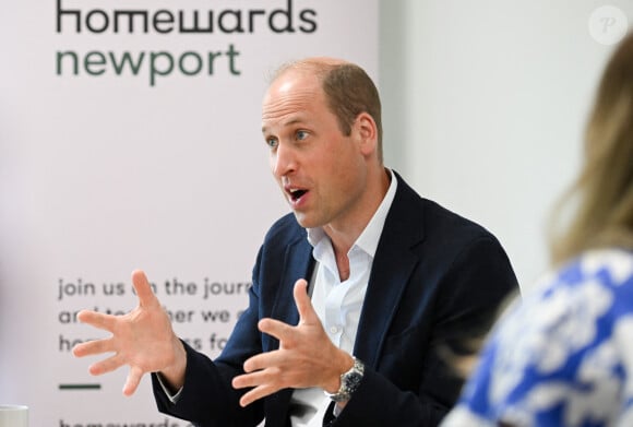 Le prince William, prince de Galles lors d'une visite à l'école primaire Maindee à Newport, Royaume Uni, le 26 juin 2023.