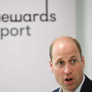 Le prince William, prince de Galles lors d'une visite à l'école primaire Maindee à Newport, Royaume Uni, le 26 juin 2023.