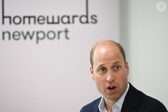 Le prince William, prince de Galles lors d'une visite à l'école primaire Maindee à Newport, Royaume Uni, le 26 juin 2023.