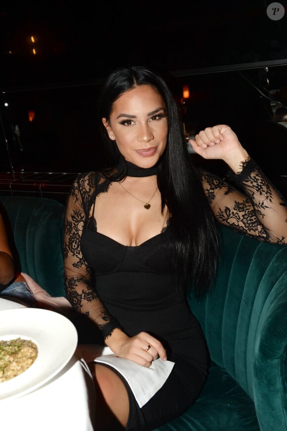 Exclusif - Milla Jasmine (Les Anges 9) au restaurant "Le Duplex" à Paris, le 3 mai 2017. © Rachid Bellak/Bestimage 