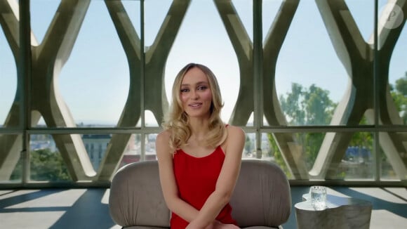 Lily-Rose Depp interviewée à propos de la série "The Idol" (HBO), le 2 juin 2023.