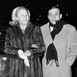 Archives - Lino Ventura et sa femme Odette à Paris.