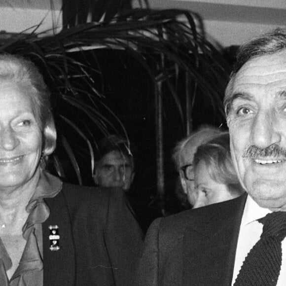 Archive - Odette et Lino Ventura à la première d'Annie Girardot en 1983.