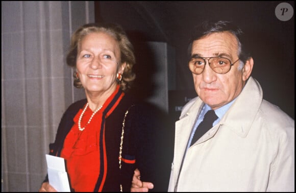 Archives - Lino Ventura et sa femme Odette en 1984.
