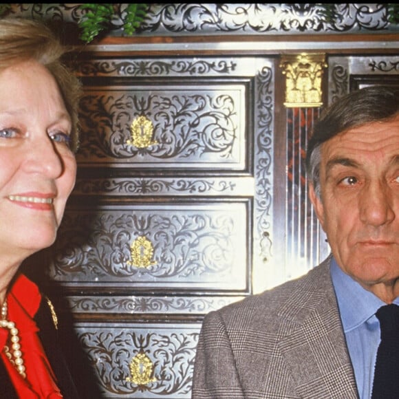 Archives - Lino Ventura avec sa femme Odette.