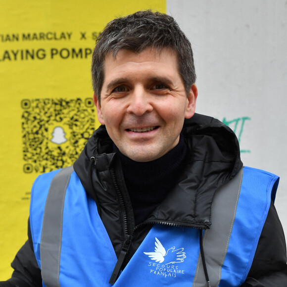 Thomas Sotto au lancement national du "Don'actions" pour la campagne de collecte du Secours populaire français à Paris, France, le 14 janvier 2023. © Veeren/Bestimage 