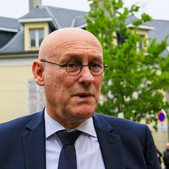 Bernard Laporte - Obsèques de l'ancien président de la Fédération Française de Rugby et de World Rugby, Bernard Lapasset en la cathédrale Notre-Dame-de-la-Sède de Tarbes, France, le 9 mai 2023. © Christophe De Prada/Bestimage