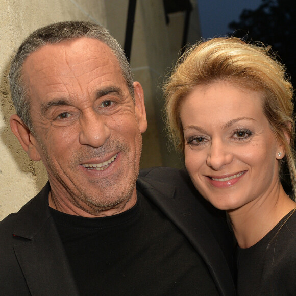 Exclusif - Thierry Ardisson, et sa femme Audrey Crespo-Mara - Anniversaire de Jacques Sanchez au restaurant Nolita à Paris le 29 mai 2016. © Veeren/Bestimage (no web - No Blog pour suisse et Belgique)