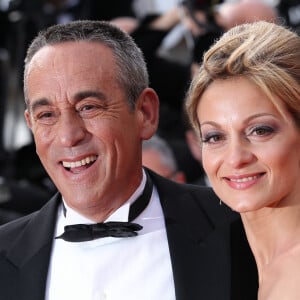 Audrey Crespo-Mara et Thierry Ardisson sur le tapis rouge du Festival de Cannes en 2012.