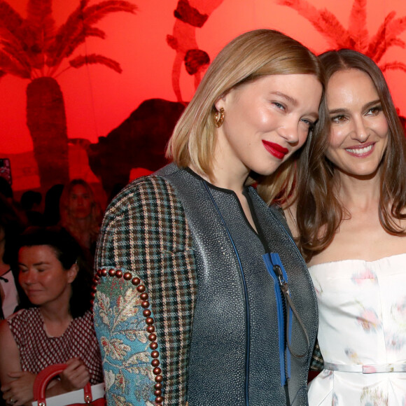 Léa Seydoux et Natalie Portman au défilé de mode Christian Dior collection Haute Couture Automne/Hiver 2023/24 lors de la Fashion Week de Paris (PFW), à Paris, France, le 3 juillet 2023. © Borde-Rindoff/Bestimage 