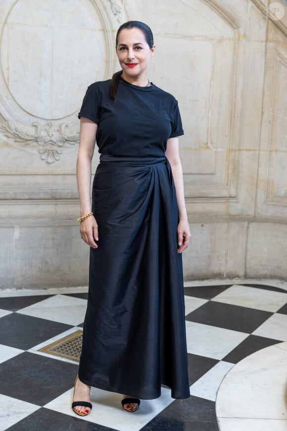 Amira Casar au photocall du défilé de mode Christian Dior collection Haute Couture Automne/Hiver 2023/24 lors de la Fashion Week de Paris (PFW), à Paris, France, le 3 juillet 2023. © Borde-Rindoff/Bestimage 