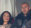 Le couple a même eu deux enfants avant une séparation en 2021
Emilie Nef Naf (enceinte) et son compagnon Jeremy Menez - People au match de football Psg-Sochaux au Parc des Princes, le 29 septembre 2012.