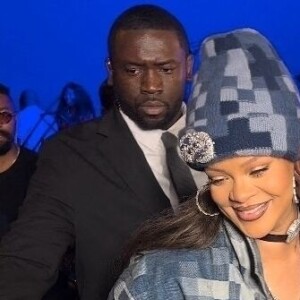 Exclusif - Rihanna enceinte et son compagnon ASAP Rocky au défilé de mode Louis Vuitton Homme, Collection Printemps-Été 2024 dans le cadre de la Fashion Week de Paris, le 20 Juin 2023.