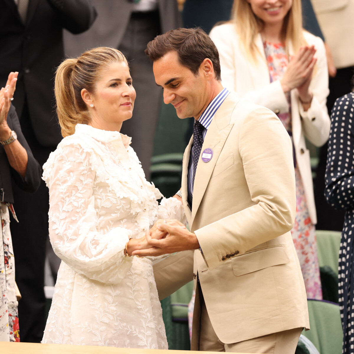Photo Roger Federer Et Sa Femme Mirka Dans Les Tribunes Lors Du 