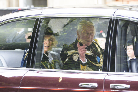 Une fête qui précède le couronnement en Ecosse de son père Charles
Charles III et Camilla le 5 juillet 2023 pour le couronnement du roi en Ecosse