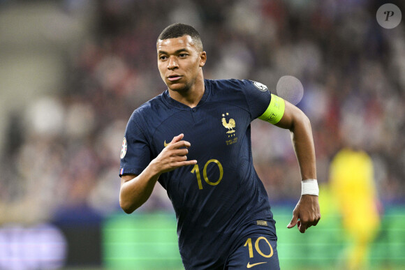 Kylian Mbappé - Match de qualifications de l'Euro2024 "France - Grèce (1-0)" au stade de France, le 19 juin 2023.