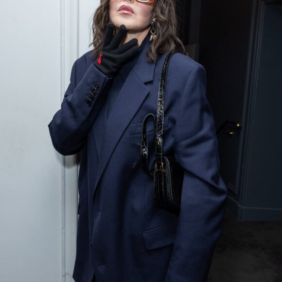 Exclusif -  Isabelle Adjani - Dîner de l'association AEM (Un Avenir pour les Enfants du Monde), au profit des enfants du Rwanda par Babeth Djian au pavillon Ledoyen à Paris. Le 23 mars 2023 © Olivier Borde-Bertrand Rindoff Petroff / Bestimage 